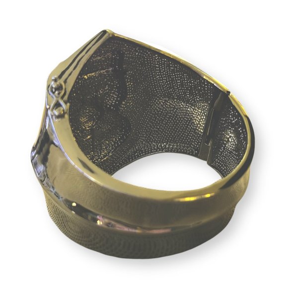 Rare Amedeo NYC Top Hat 'Signor Monkey' Hinged Cuff Bracelet - Picture 5 of 6